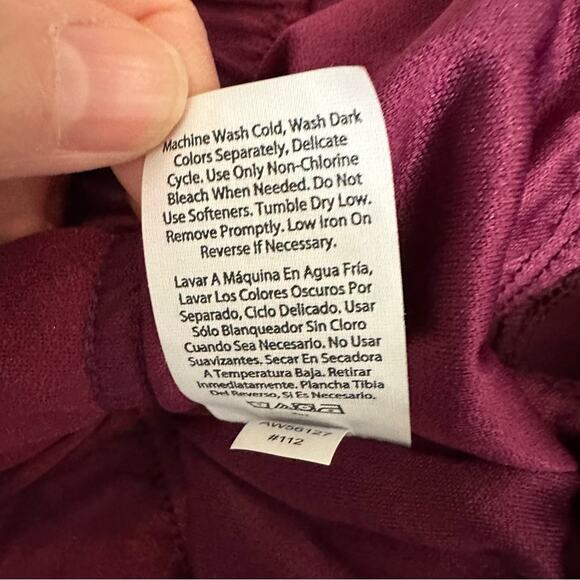 NWT Athletic Works Purple Burgundy Plum Running Exercise Shorts Size 1X - Picture 11 of 14